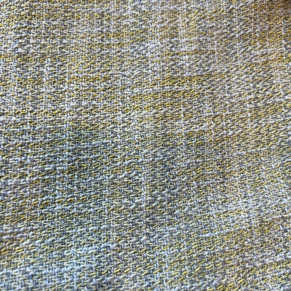 Zara tweed mixed pattern yellow blazer - Picture 7 of 12